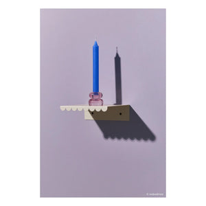 Nobodinoz - Vibes Wandregal 20x16 cm | Elfenbein