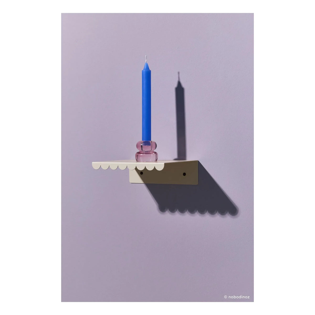 Nobodinoz - Vibes Wandregal 20x16 cm | Elfenbein