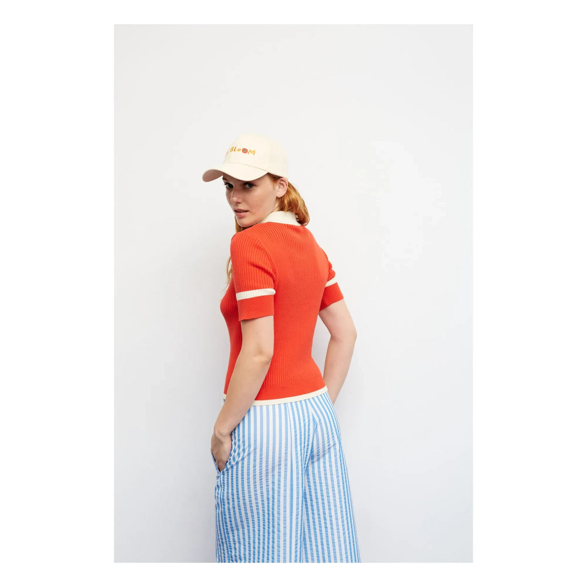 Dr Bloom - Trina Baumwoll-Polo-Shirt | Rot