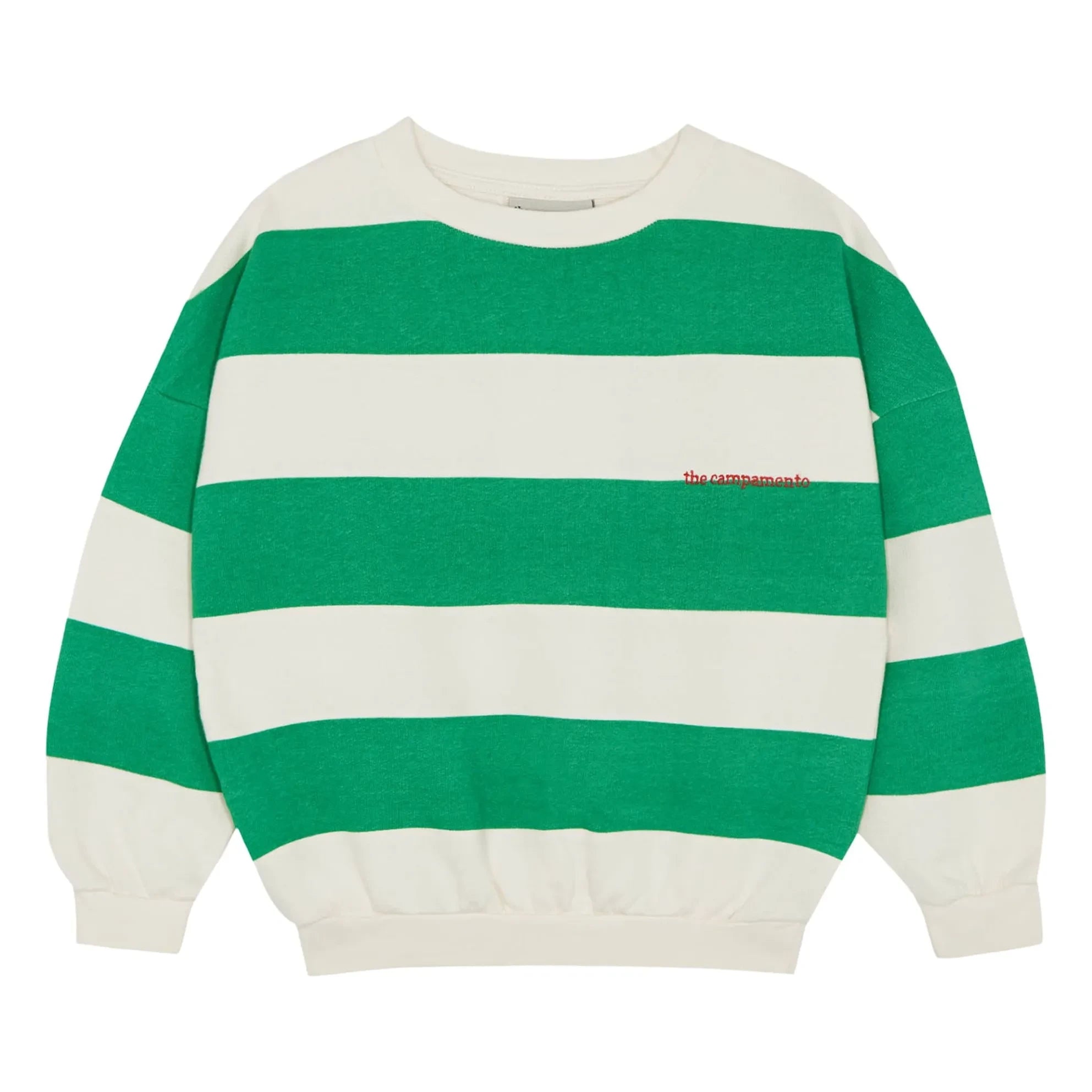 The Campamento - Oversize Gestreiftes Sweatshirt | Grün