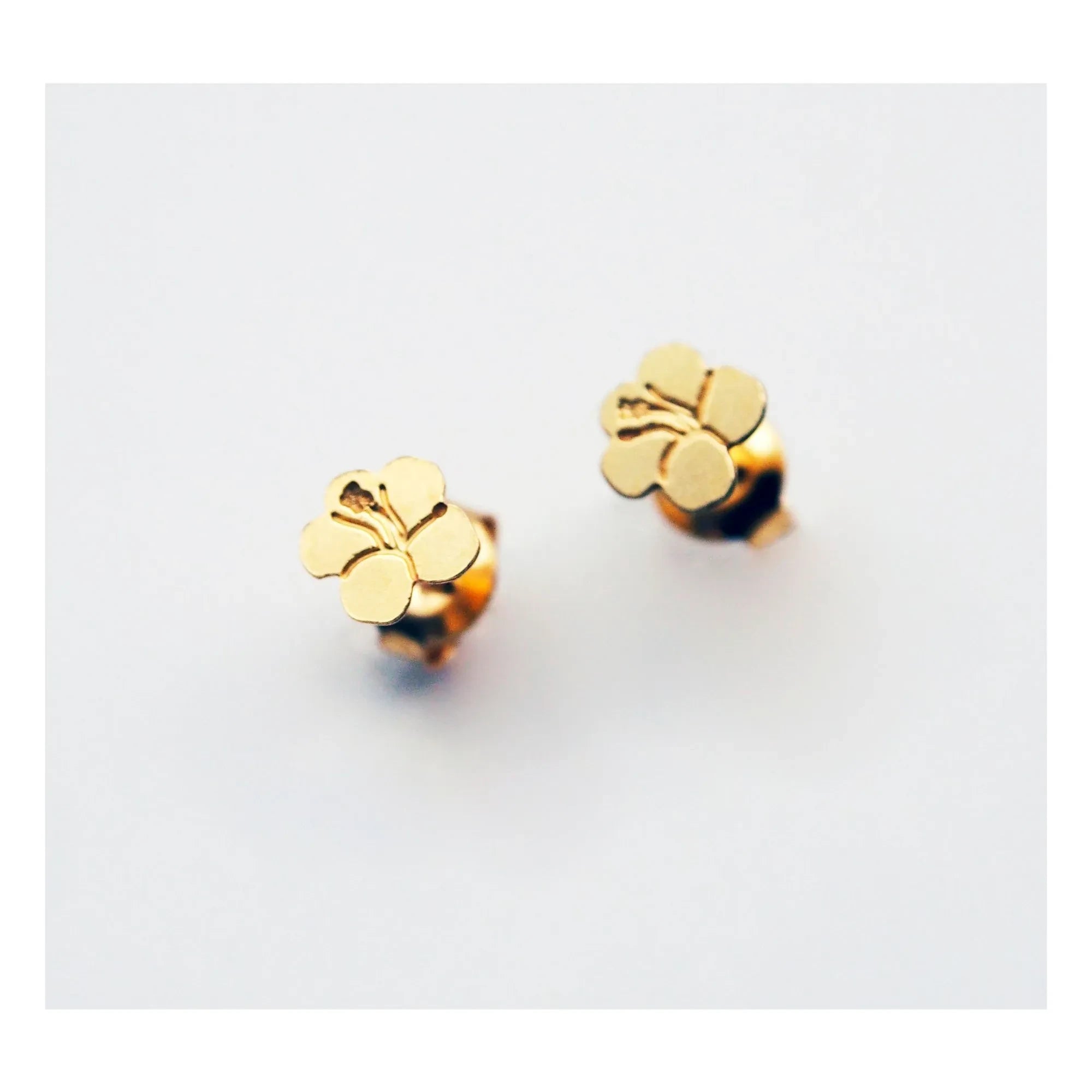 Adorabili - Hibiskus Ohrringe | Gold