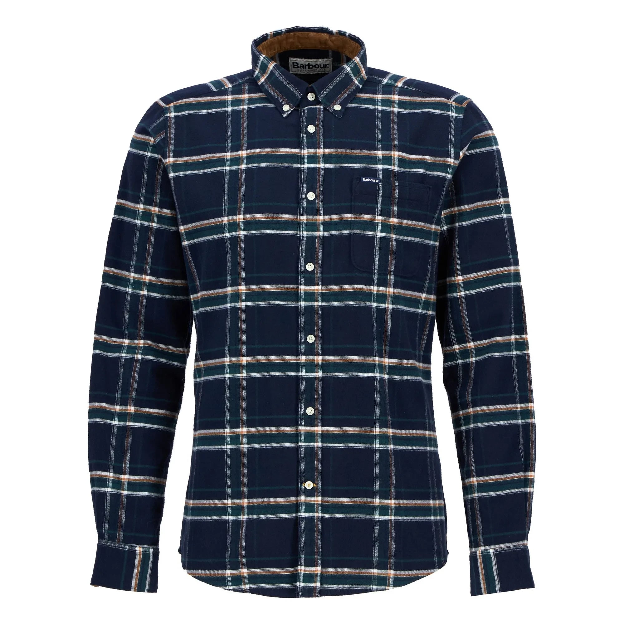Barbour - Ronan Karo-Hemd | Petrolblau