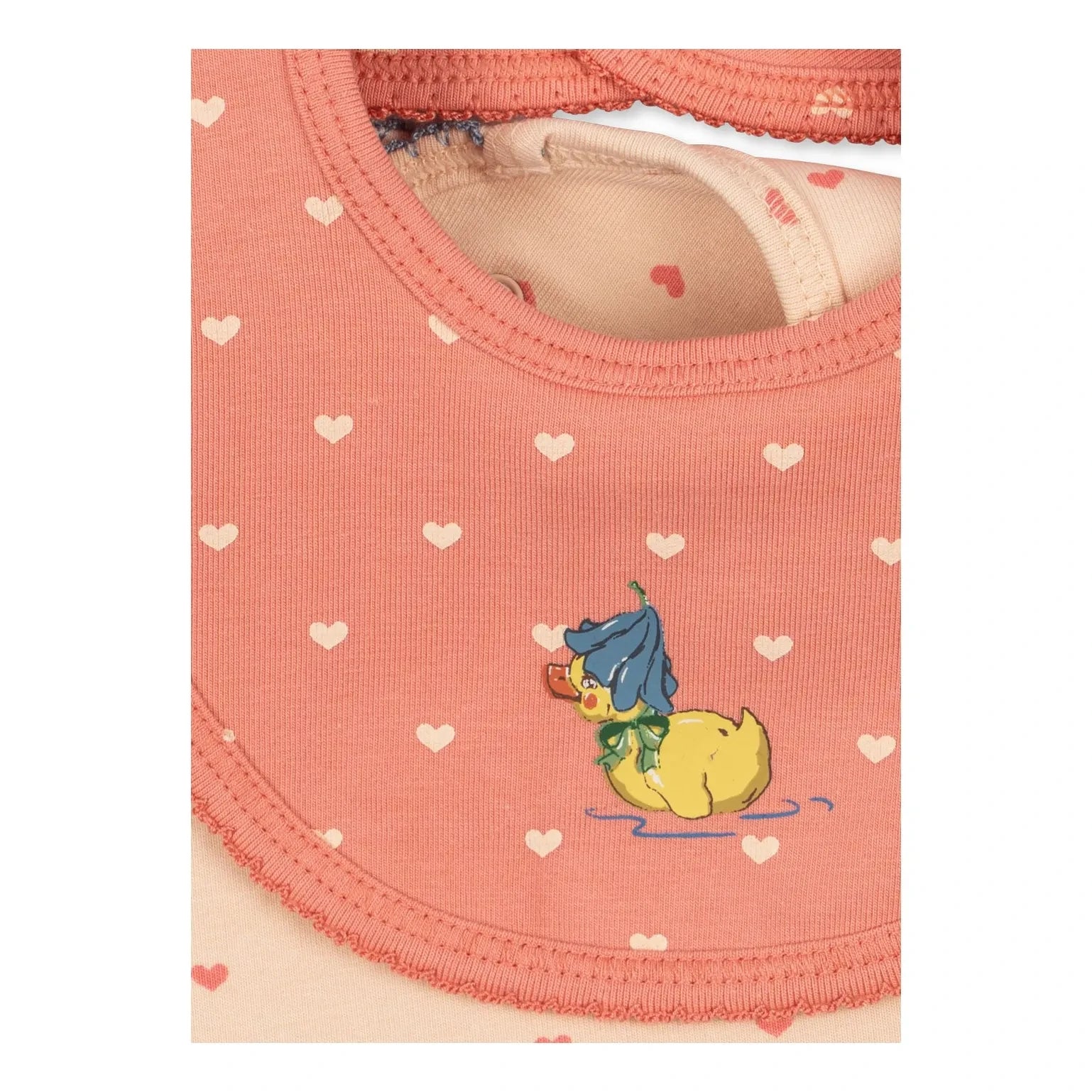 Konges Sløjd - 2'li Organik Pamuk Ördek Önlükleri | Pembe