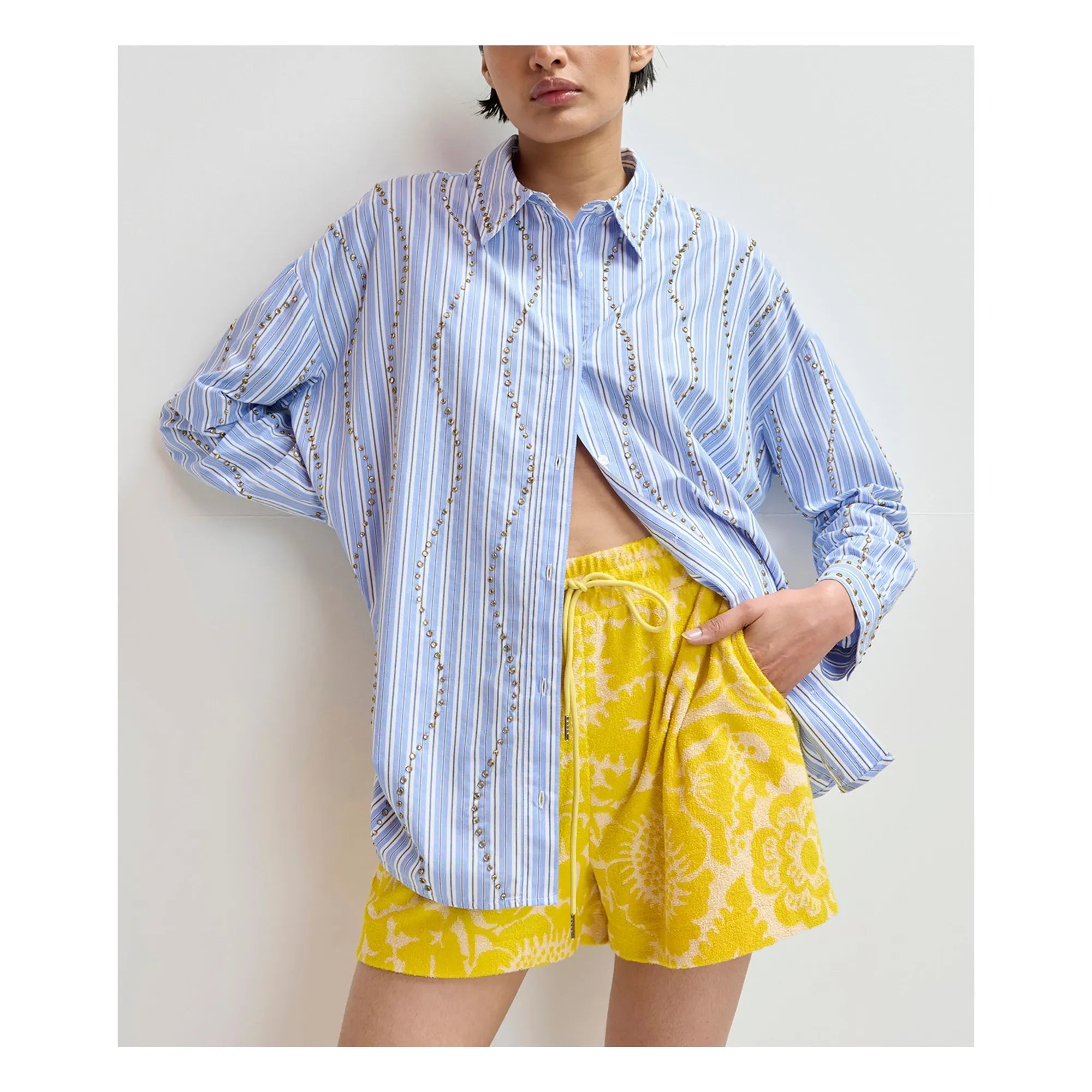 Essentiel Antwerp - Jorton Handtuch-Shorts | Zitronengelb