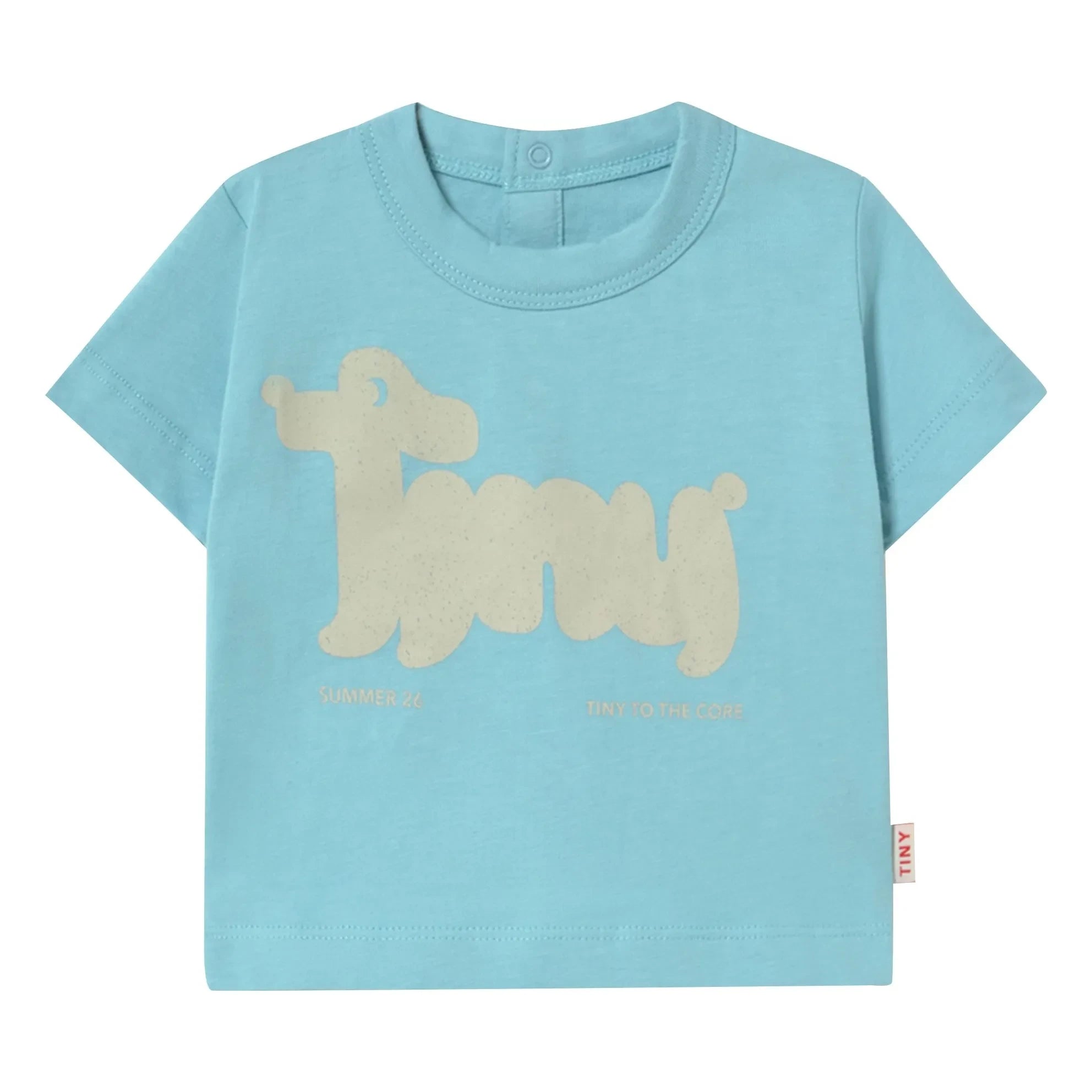 Tinycottons - T-Shirt mit Hunde-Print aus Bio-Baumwolle | Hellblau