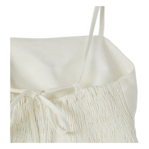 Fabula - Volant-Crop-Top | Weiß