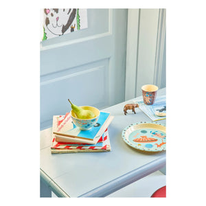 Rice - Space Dogs Melaminteller | Blau