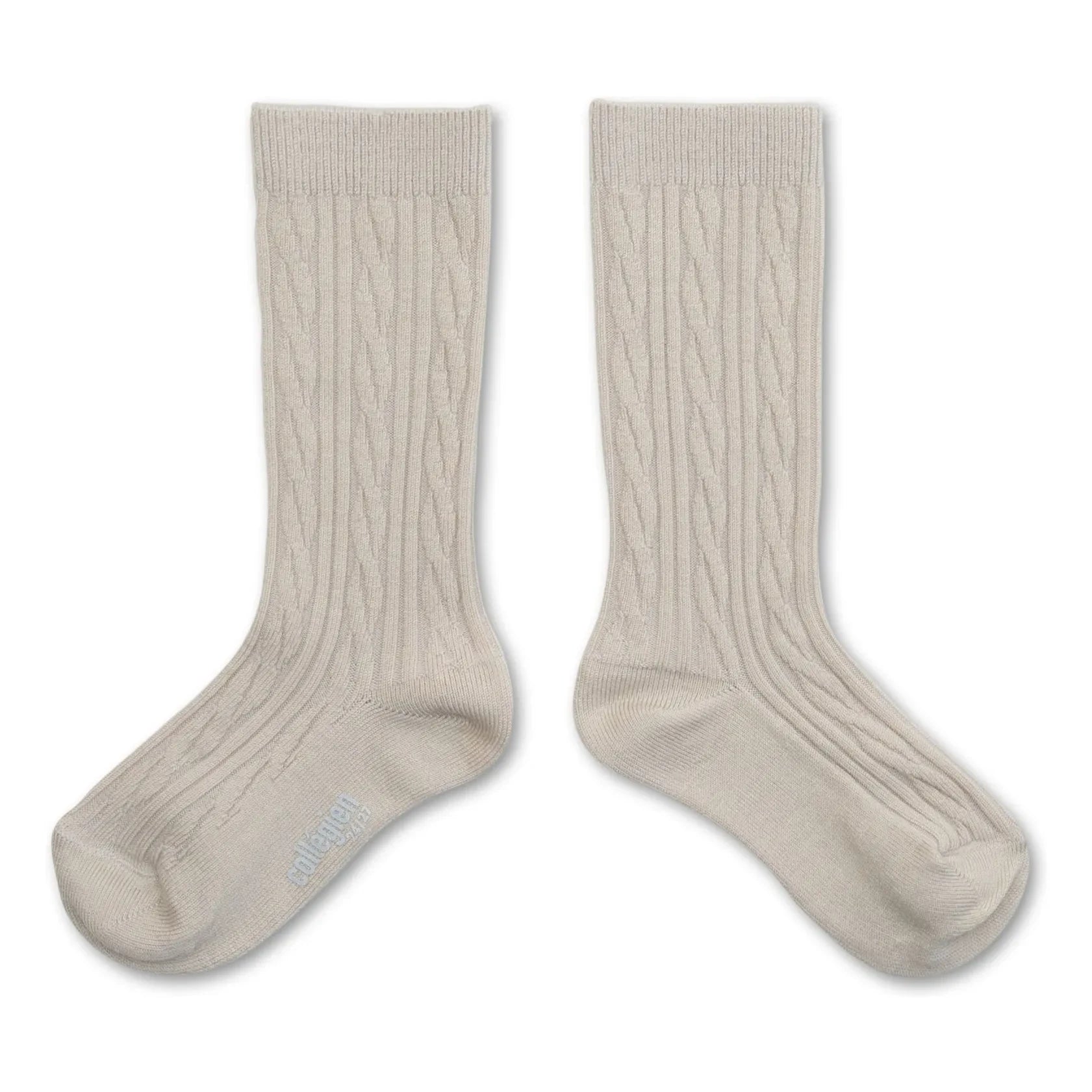Collégien - Alix Merinowolle Hohe Socken | Offwhite
