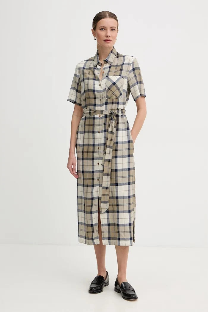 Barbour Keten Elbise Fern