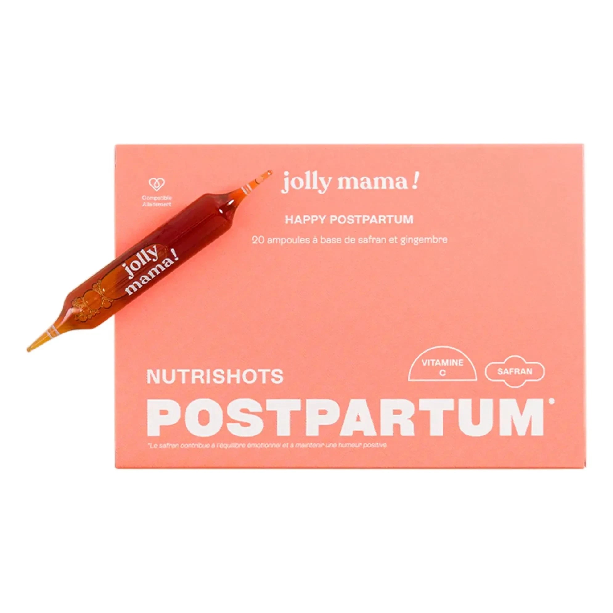Jolly Mama - Nahrungsergänzungsmittel für eine glückliche Wochenbettzeit - 20 x 10 ml Ampullen