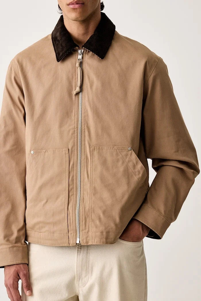 Herren-Übergangsjacke aus Baumwolle und Elasthan