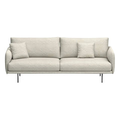 Panac Edition - Bouclé Stoff Isly 3-Sitzer Sofa - 205 cm | Gebrochenes Weiß