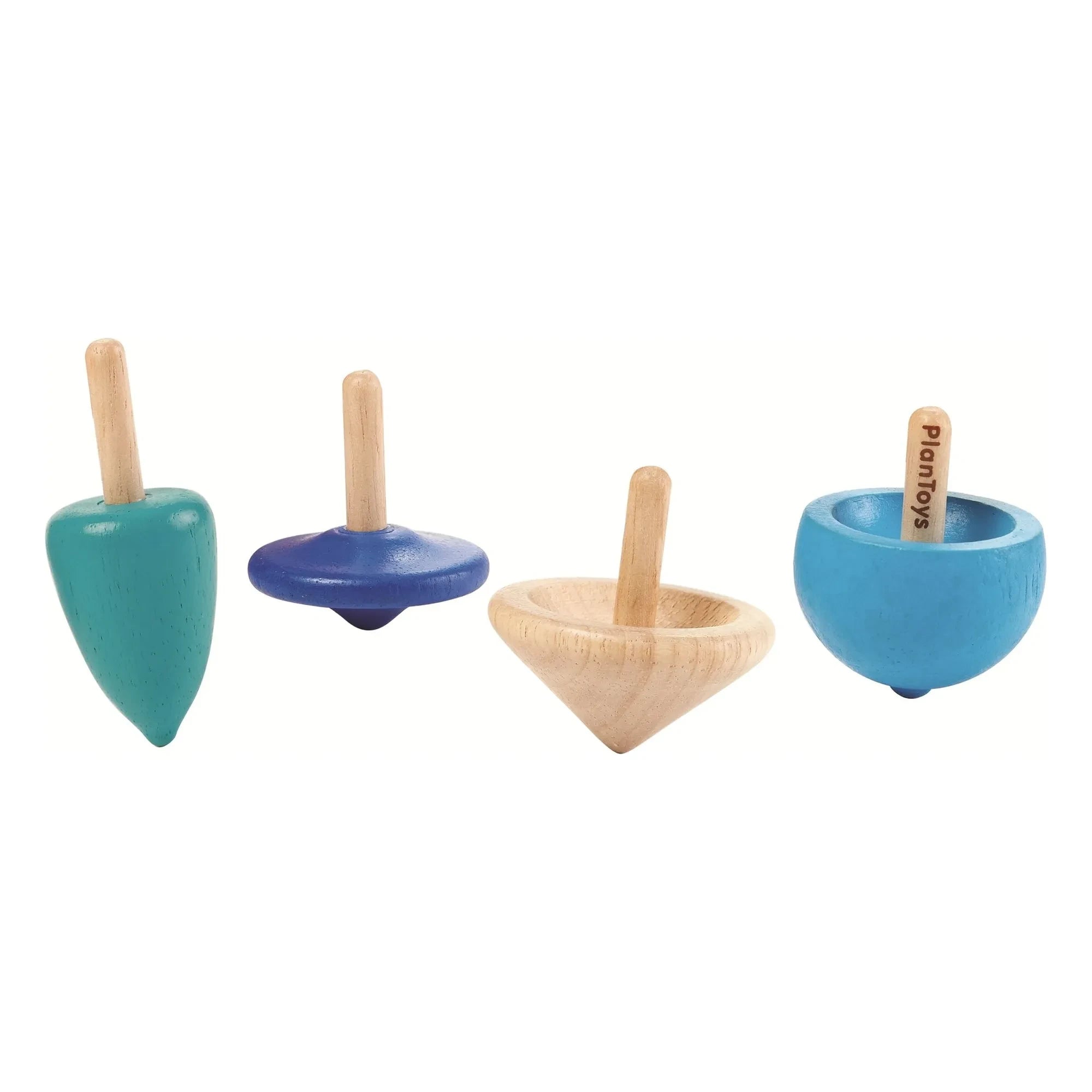Plan Toys - 4er Set Kreisel