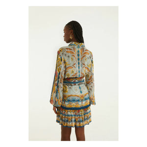 Farm Rio - Mosaic Garden Kleid | Blau