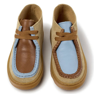 Camper - Kiddo Colorblock Schnürstiefel | Hellbraun