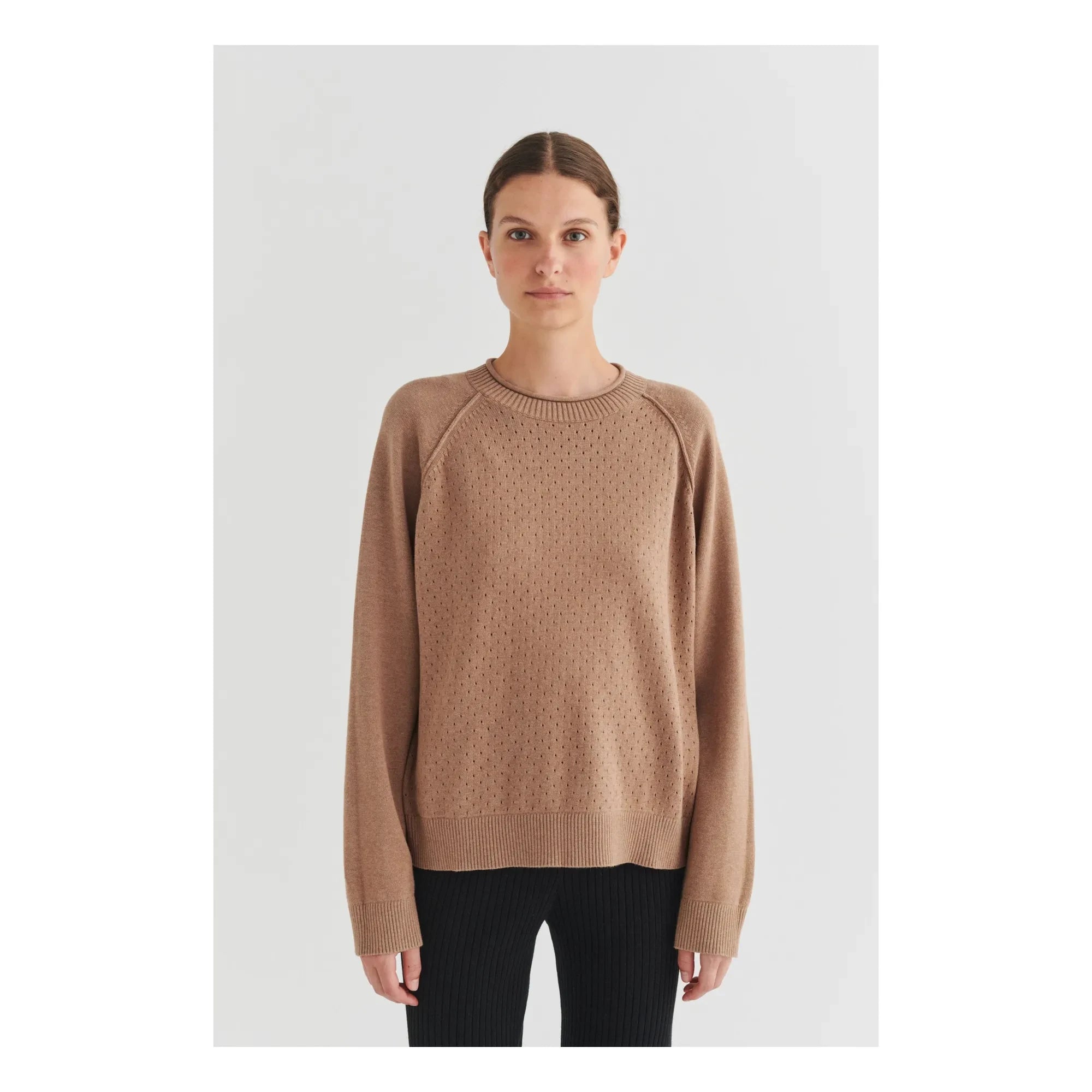 FUB – Pointelle-Sweatshirt | Ecru