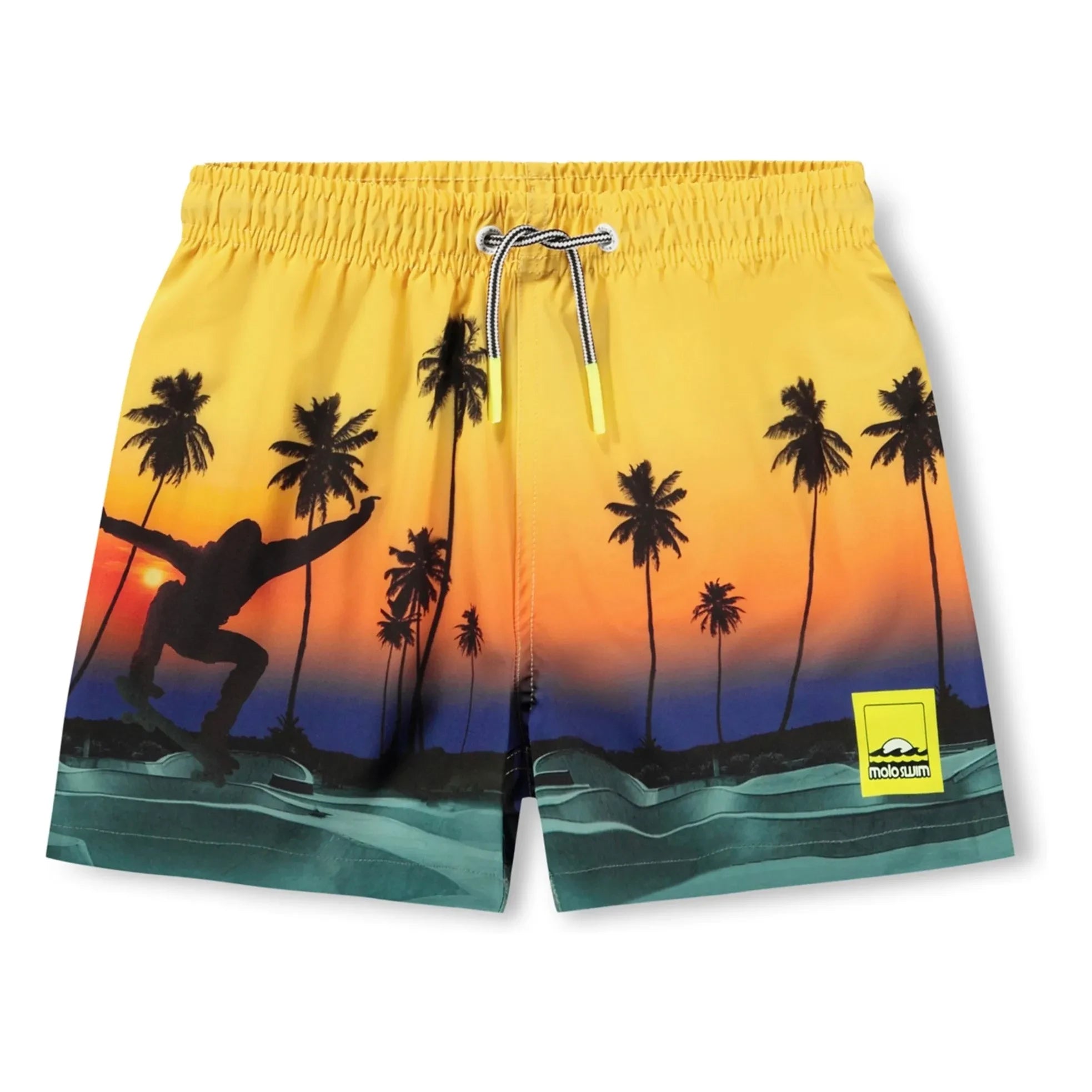 Molo - Niko Sunset Badeshorts Recycelte Fasern | Gelb