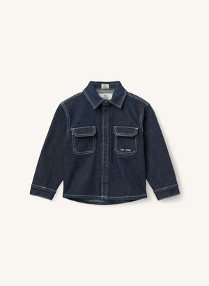 Copenhagen Colors - Organik Pamuk Denim Gömlek | Koyu Mavi