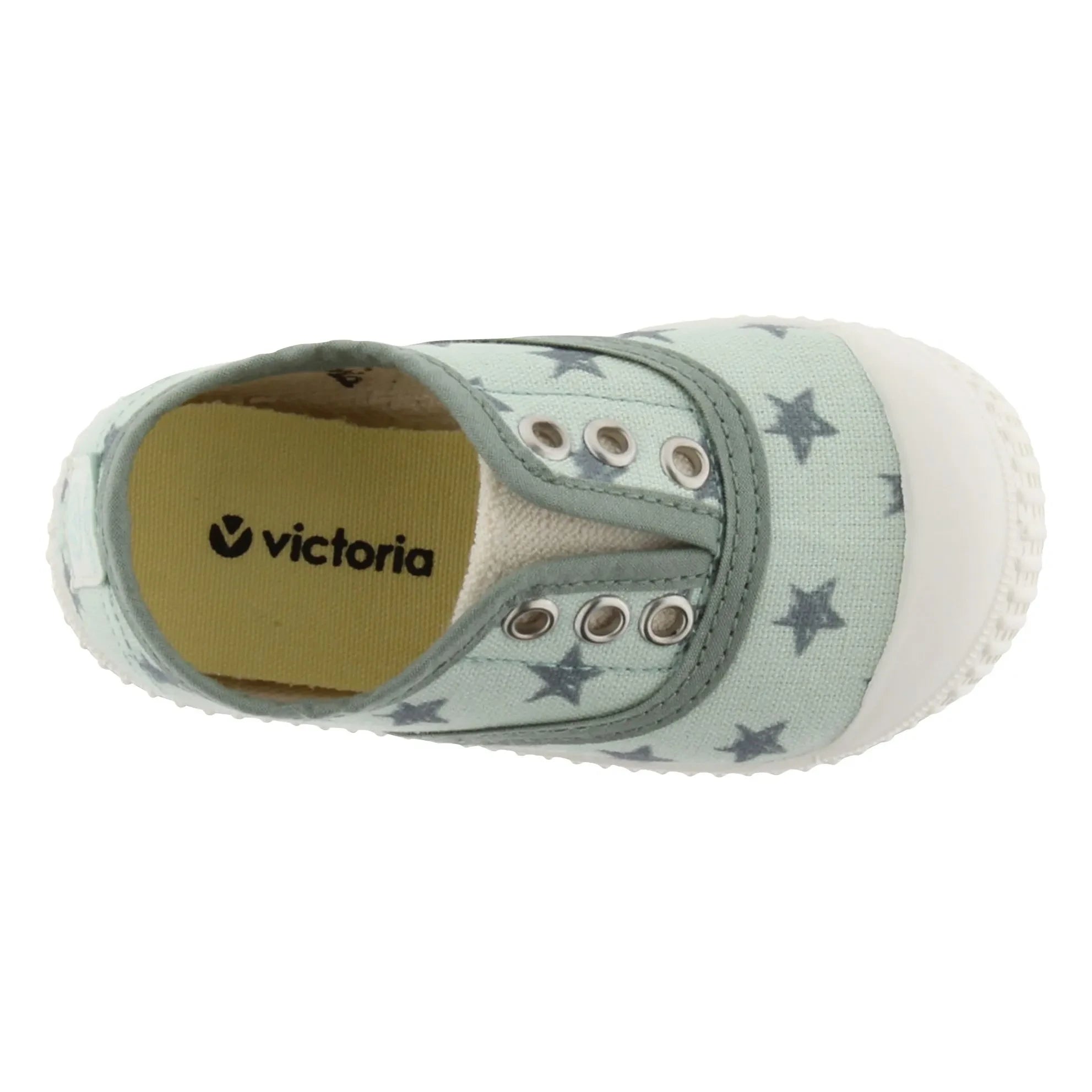 Victoria - Elastico Lona Etoiles Sneaker | Grünes Wasser