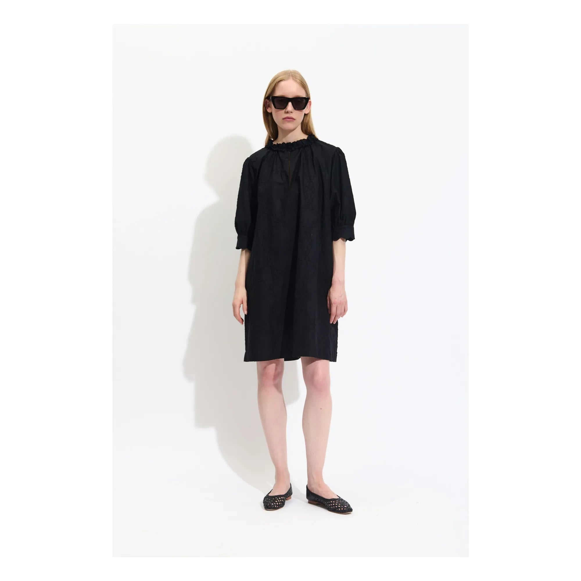 BELLEPIECE - Raffael Popeline-Kleid | Schwarz