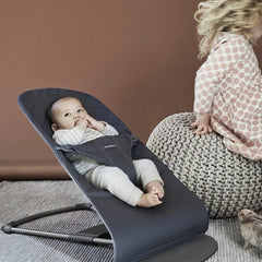 BabyBjörn - Babywippe Bliss gesteppte Baumwolle | Navyblau