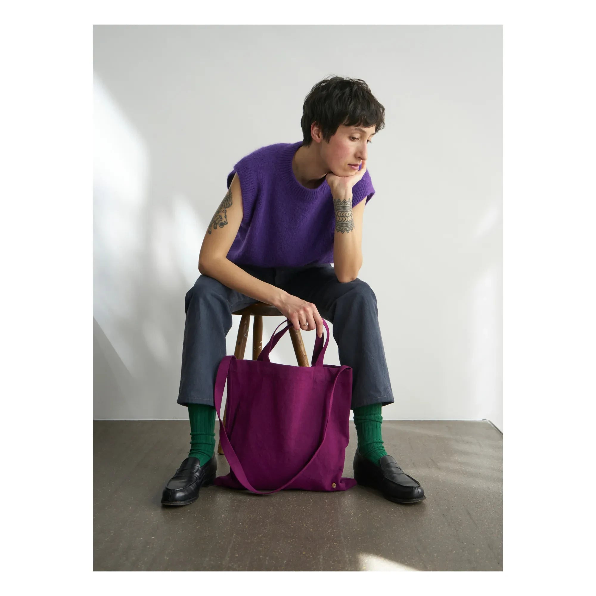 Das Sahnehäubchen – City Iona Tasche, Baumwoll-Canvas | Crimson