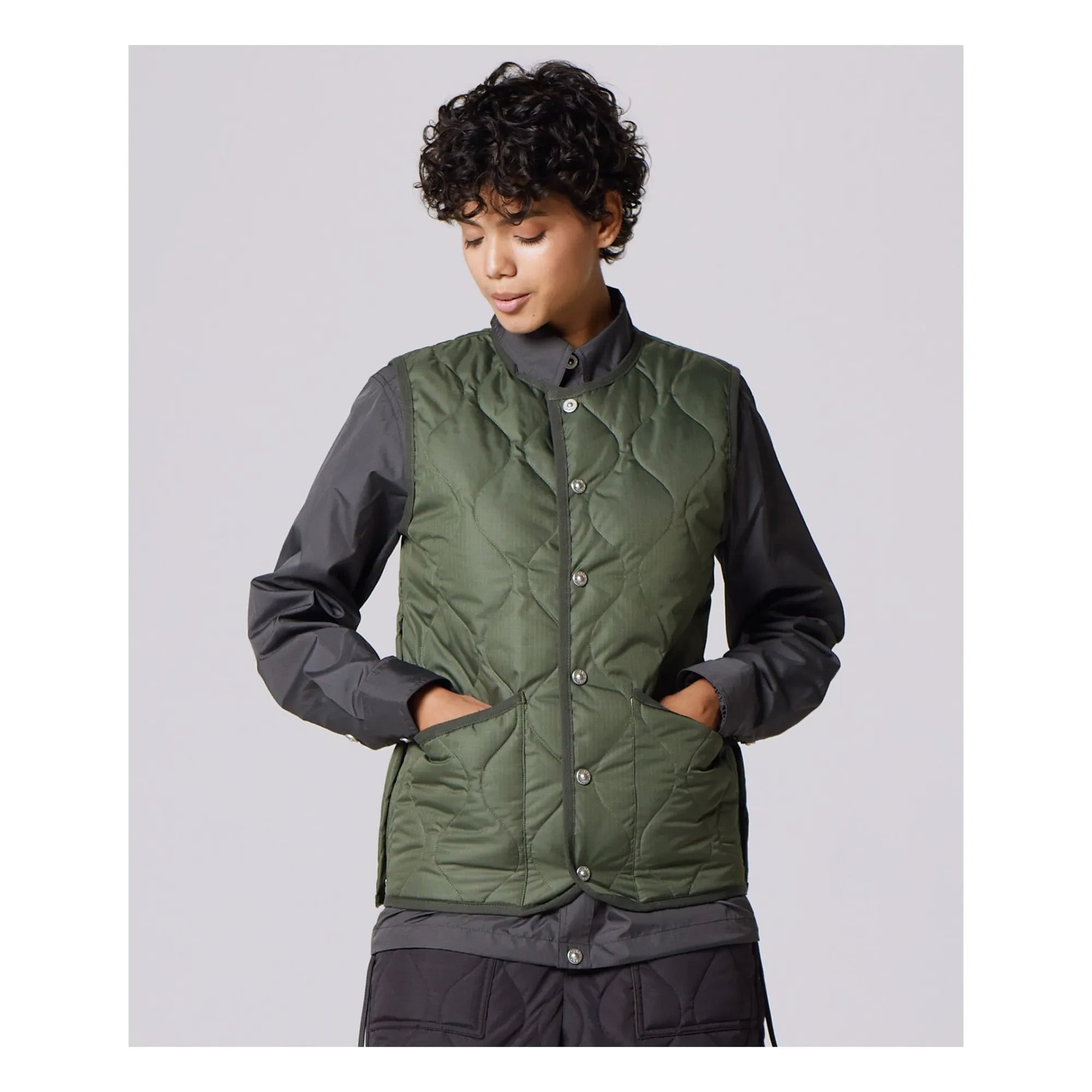Taion - Unisex Militär Weste | Dunkles Khaki