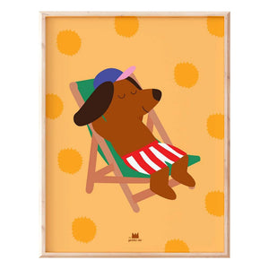 Ma petite vie - Chien Sun poster | Gelb