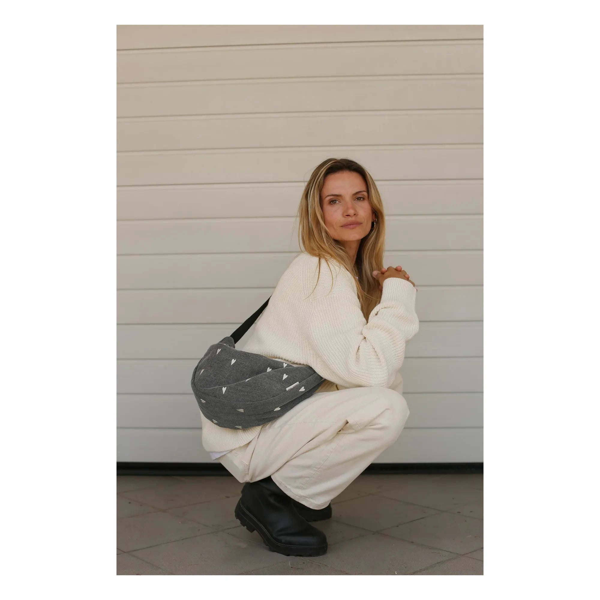 Studio Noos - Herz Gürteltasche | Grau