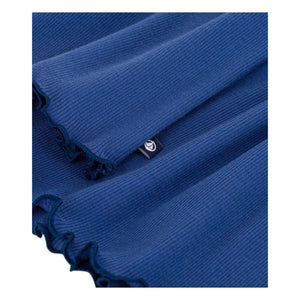 Petit Bateau – Geripptes Kleid | Dunkelblau