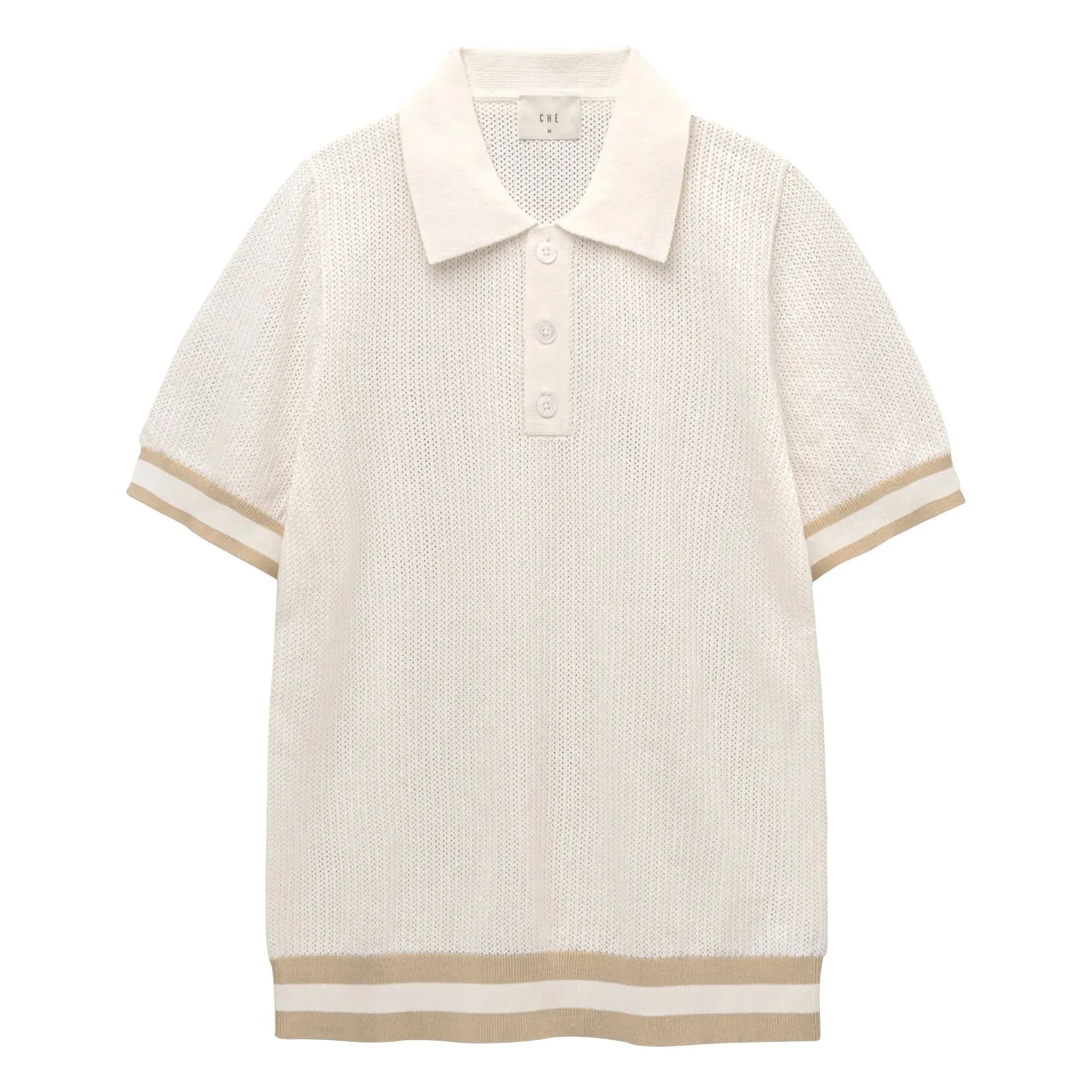 Ché Studios - Quinn Baumwoll-Poloshirt | Weiß