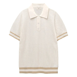 Ché Studios - Quinn Baumwoll-Poloshirt | Weiß