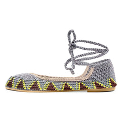 Kashura - Hohe Ballerinas Poppy Grau | Grau