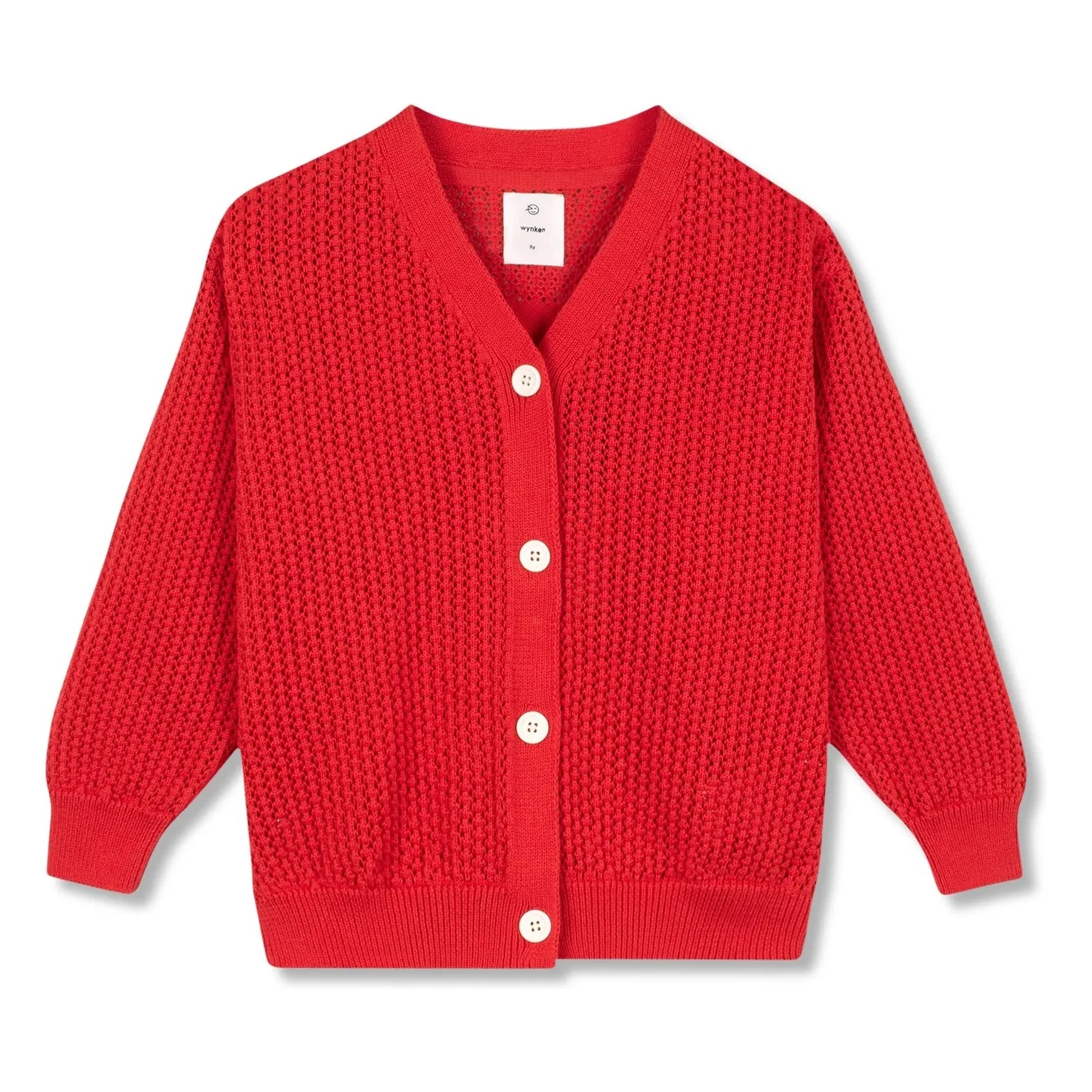 Wynken - Bio-Baumwoll-Cardigan | Rot