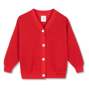 Wynken - Bio-Baumwoll-Cardigan | Rot