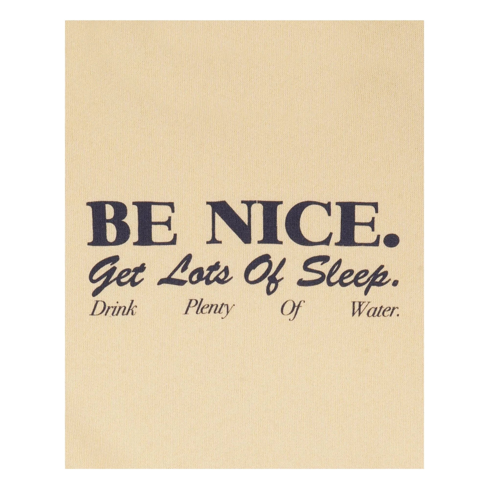 Sporty & Rich - Be Nice Tişört Geri dönüştürülmüş pamuk | Soluk sarı