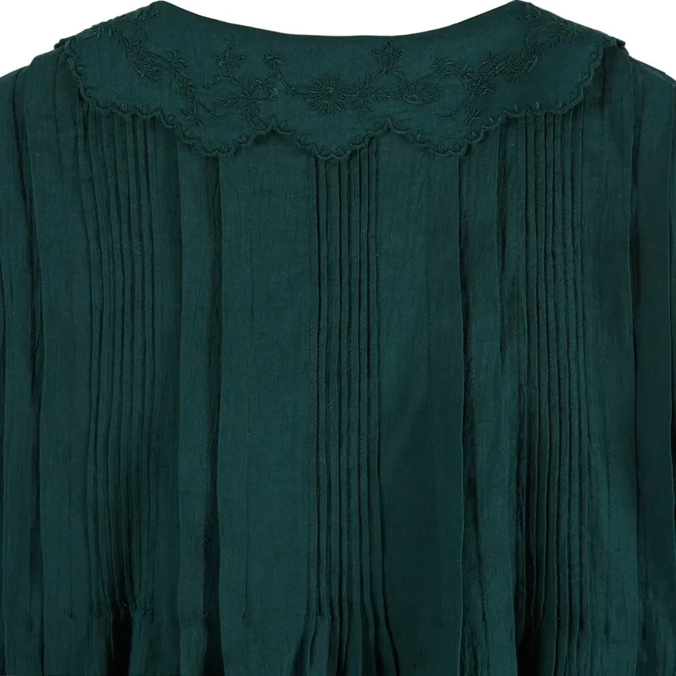 Emile et Ida - Elisabeth Vintage Bluz | Orman Yeşili