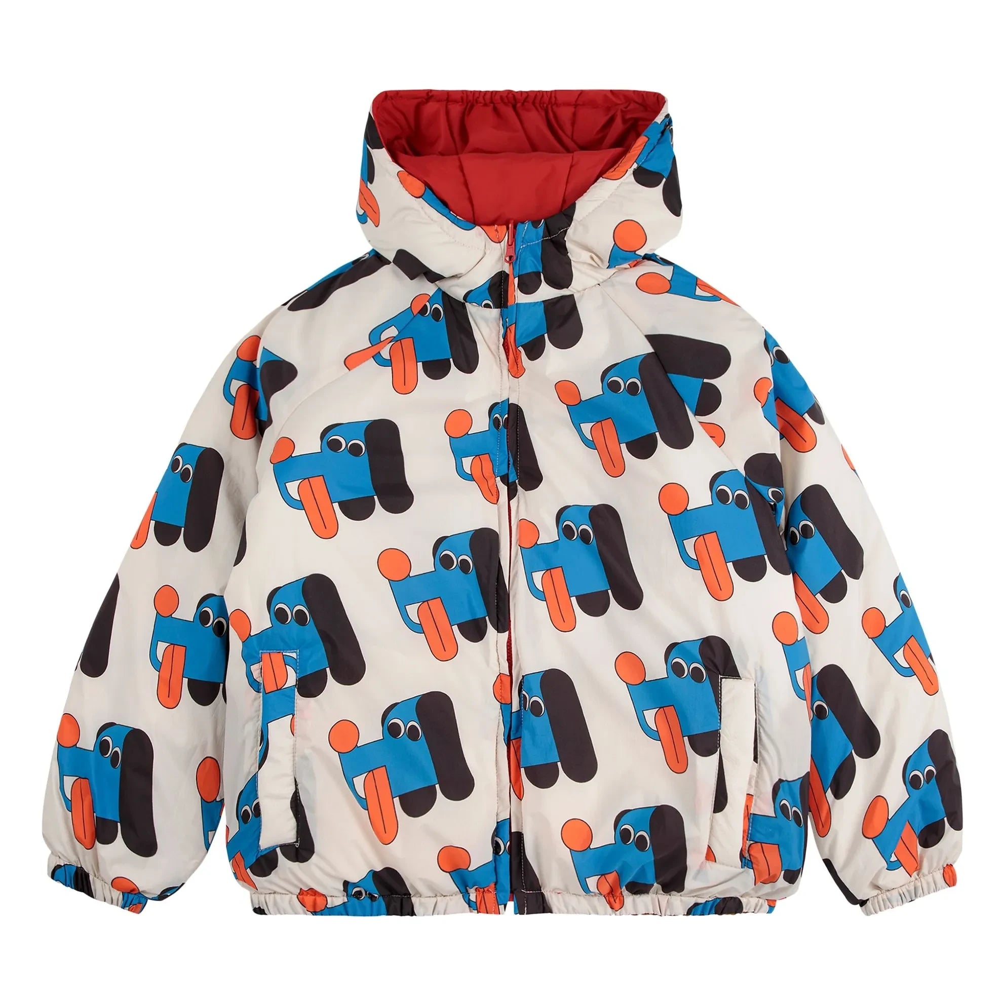 Bobo Choses - Wendbare Recycelte Faser Wasserdichte Jacke | Weiß
