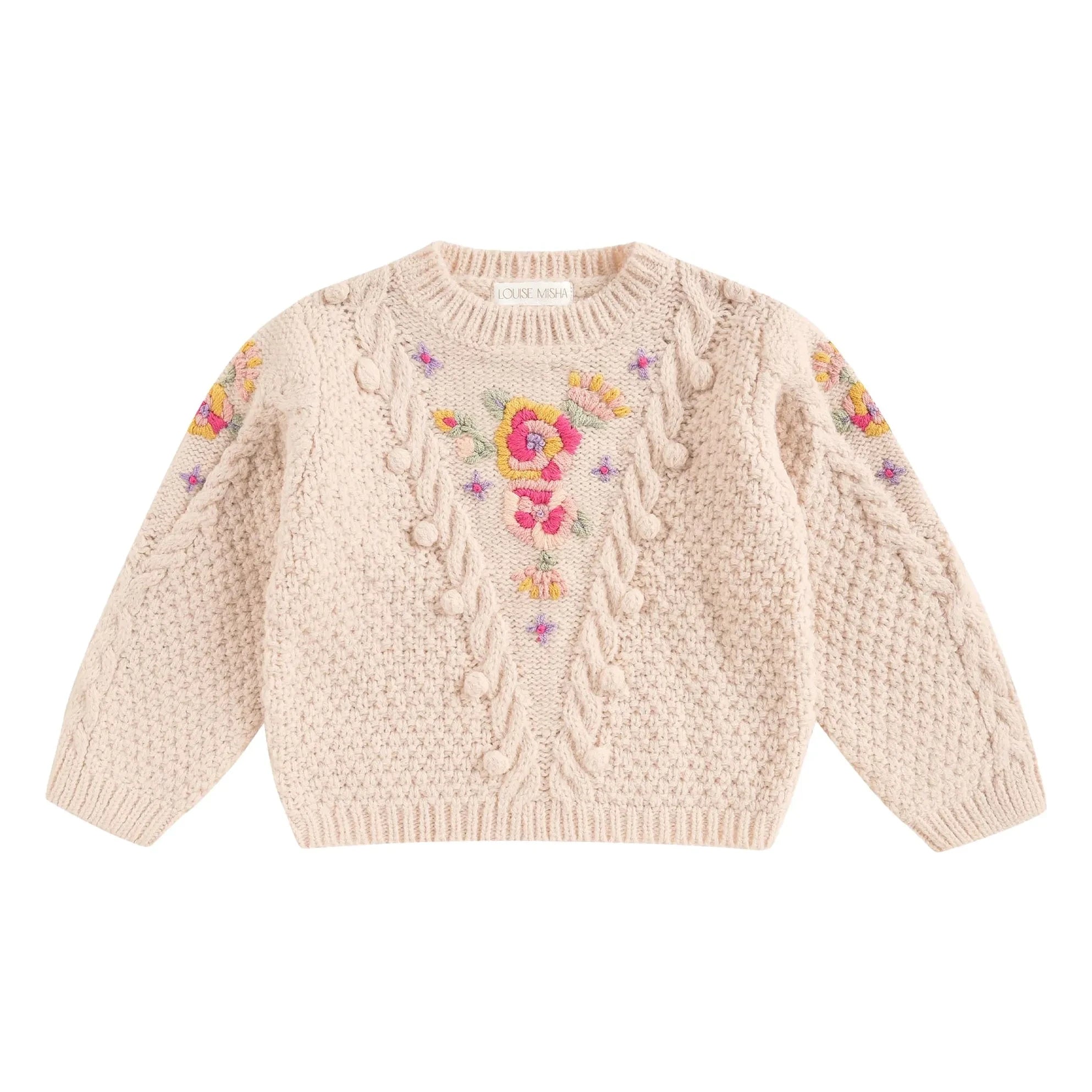 Louise Misha - Acila Wollpullover | Creme