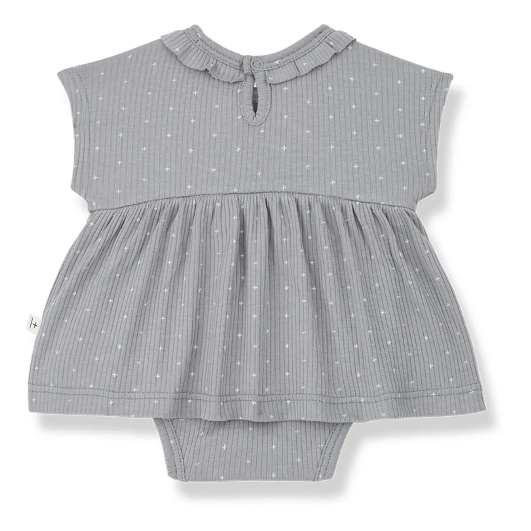 1+ in the family - Gina Rippstrick-Kleid | Gris galet