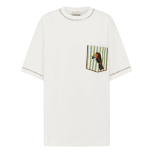 Alémais - Toucan Bio-Baumwolle T-Shirt | Weiß