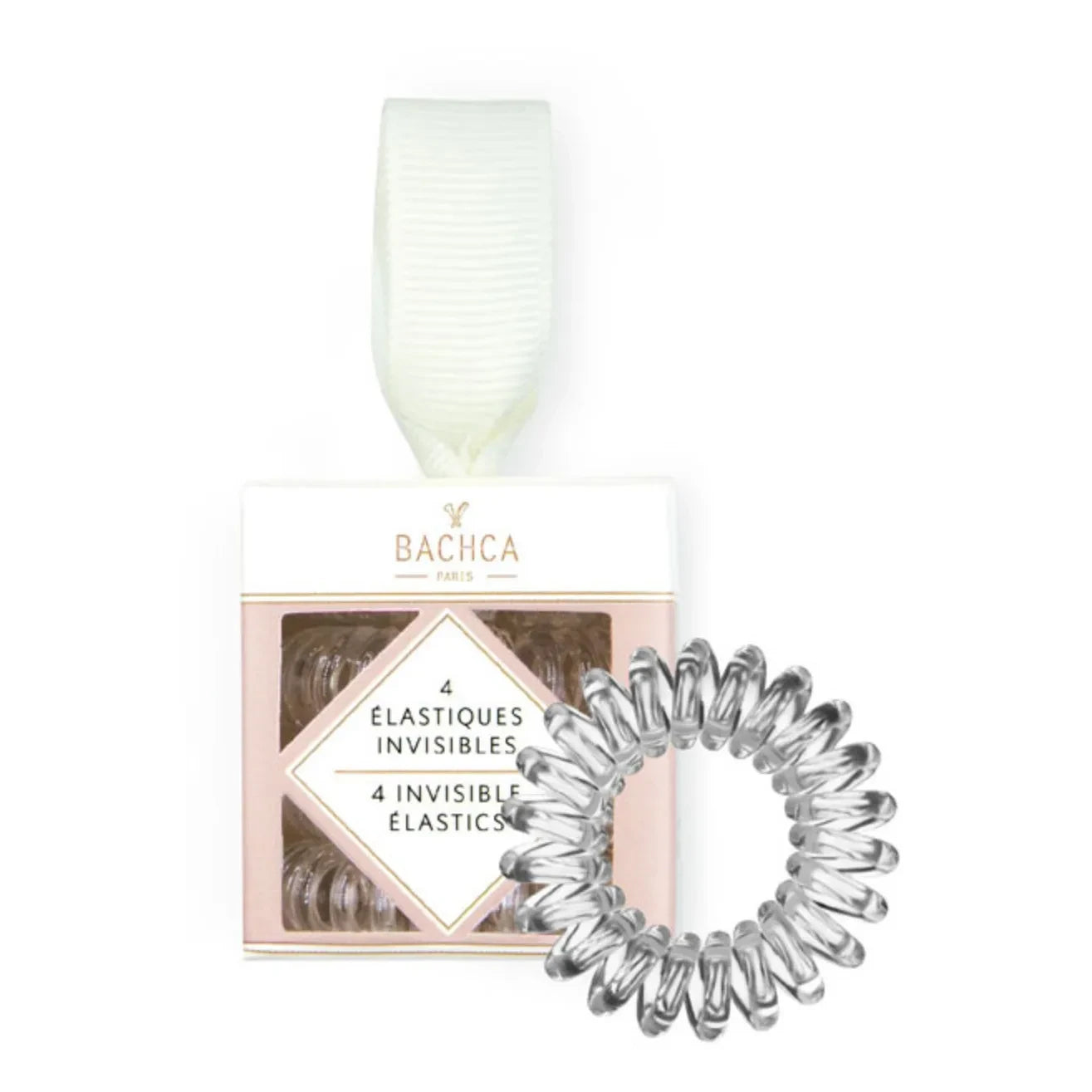 Bachca - Unsichtbare Spiralhaargummis - 4er-Set