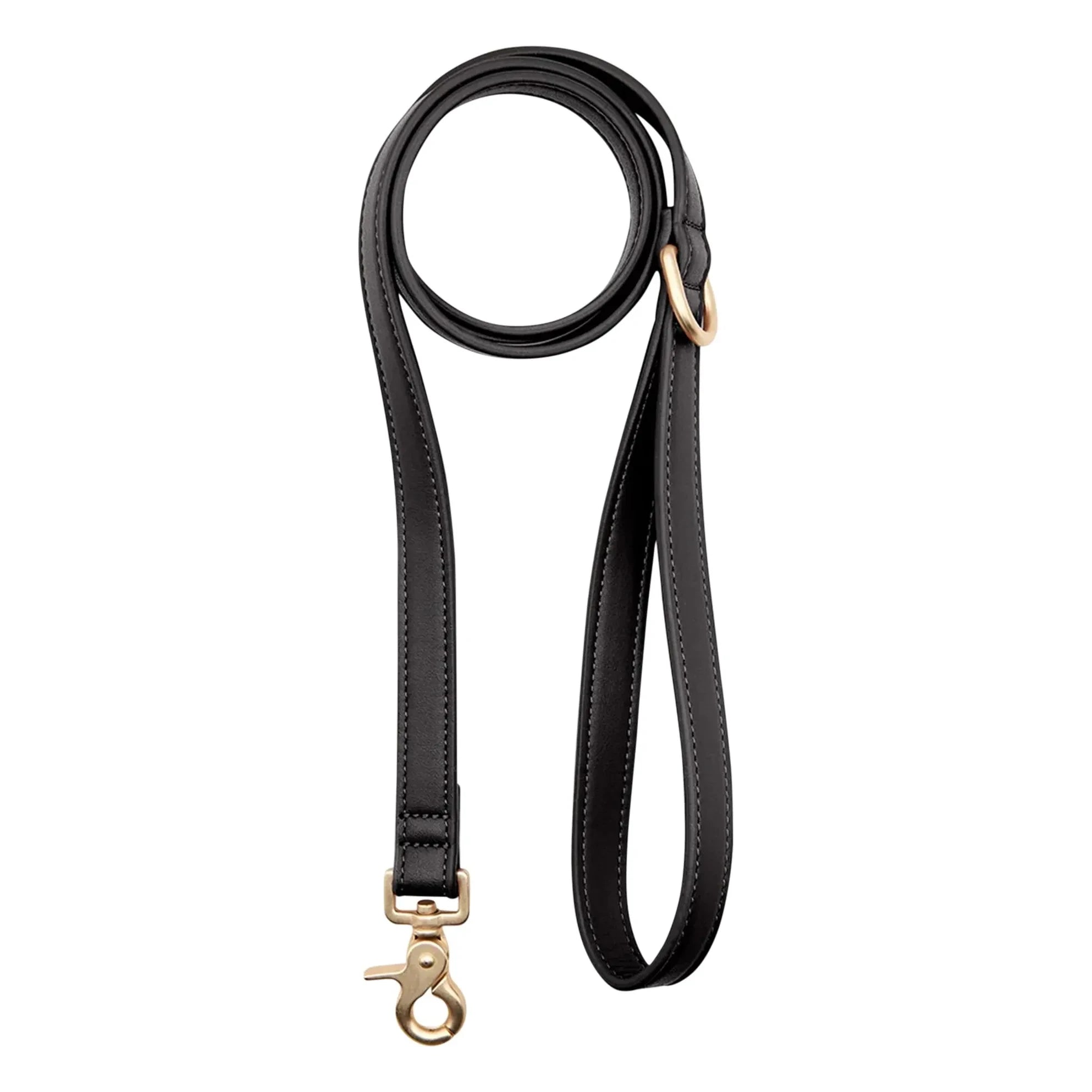 Cafide - Veganes Leder Hundehalsband | Schwarz