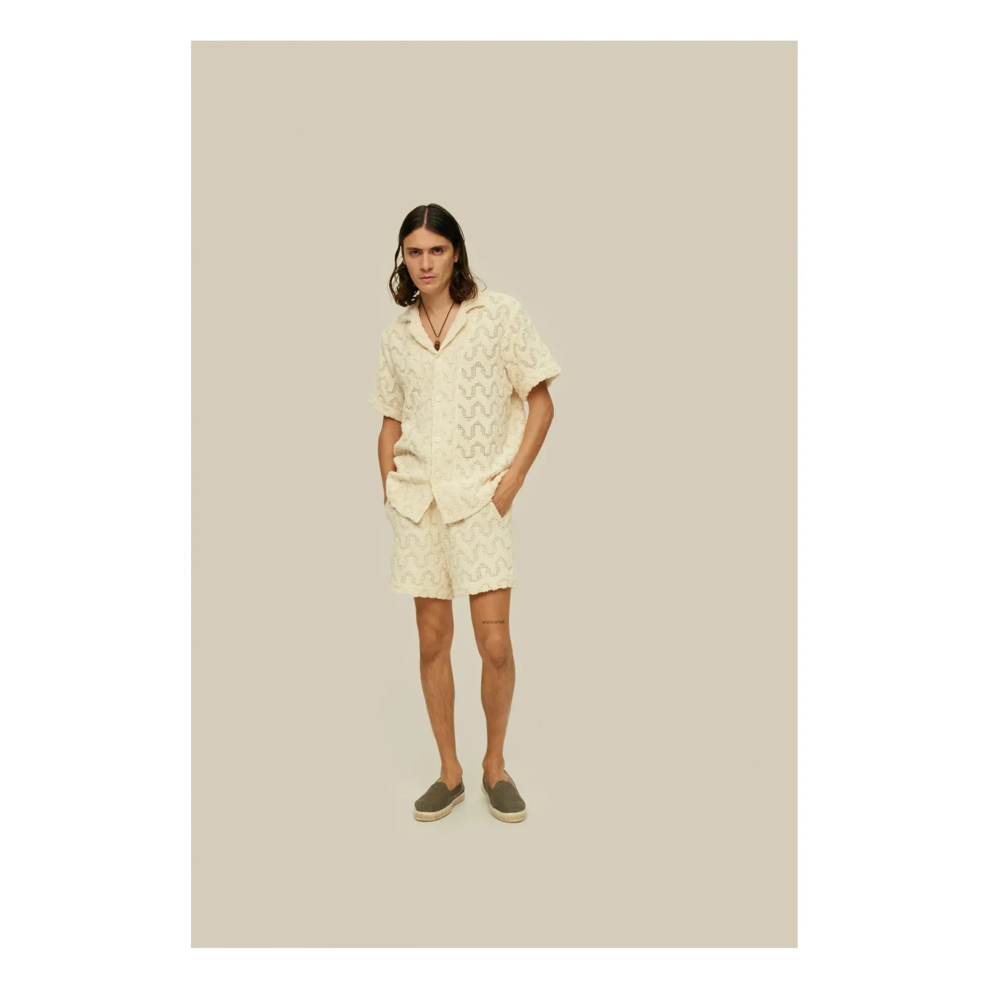 OAS – Atlas Melierte Bluse | Ecru