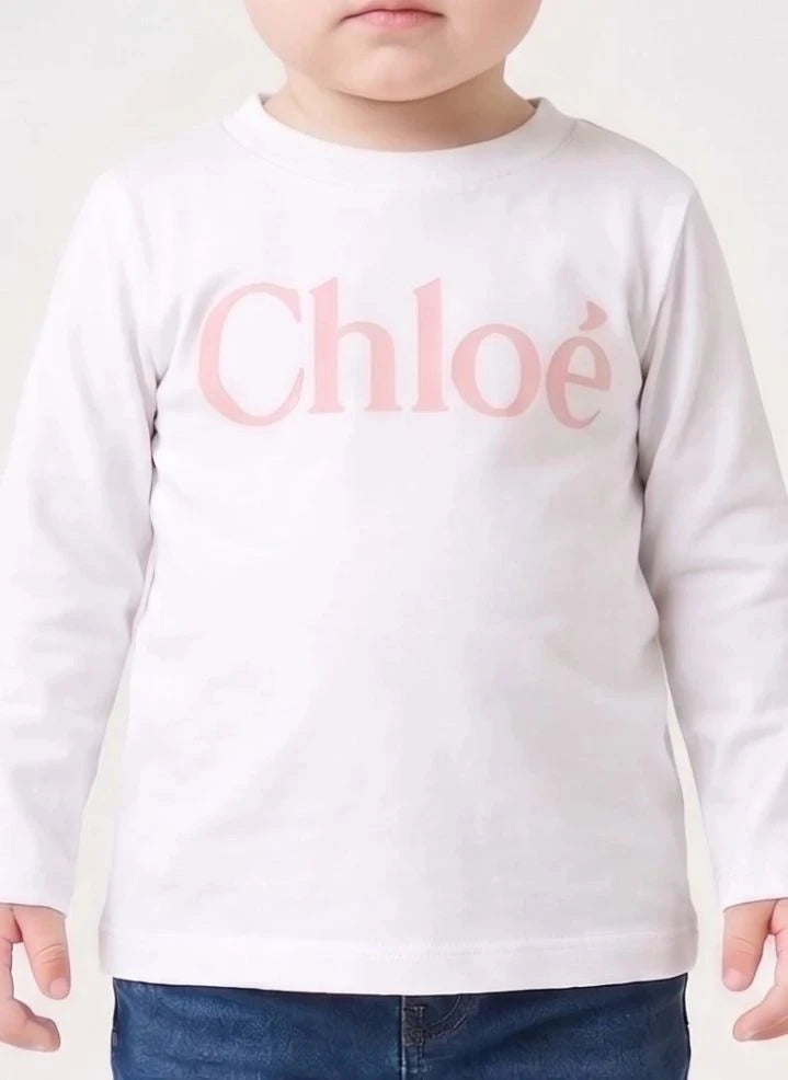 Chloé - Langarm-T-Shirt Chloé Bio-Baumwolle | Weiß
