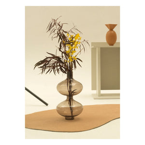 Los Objetos Decorativos – Rauchige Borosilikatvase | Braun
