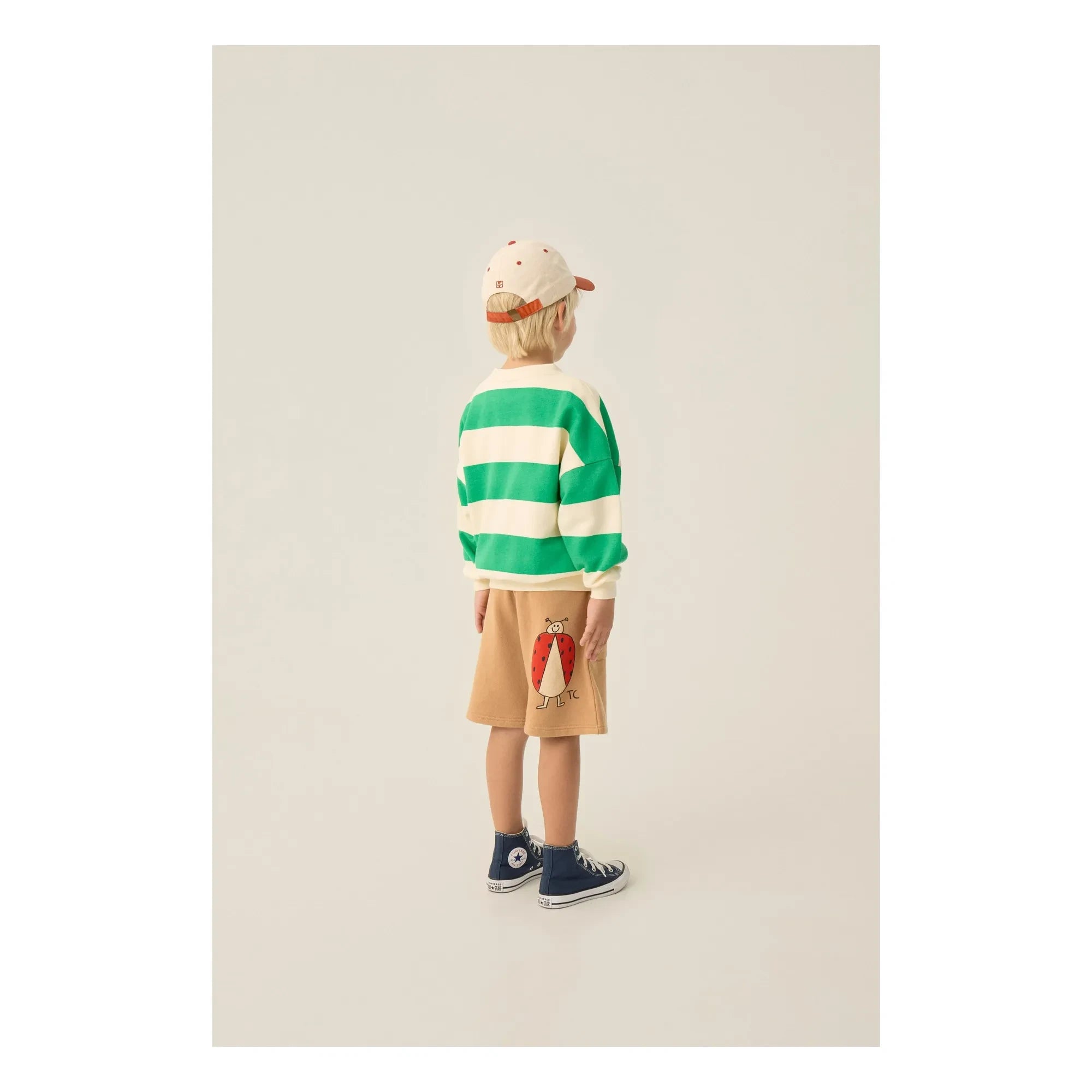 The Campamento - Oversize Gestreiftes Sweatshirt | Grün