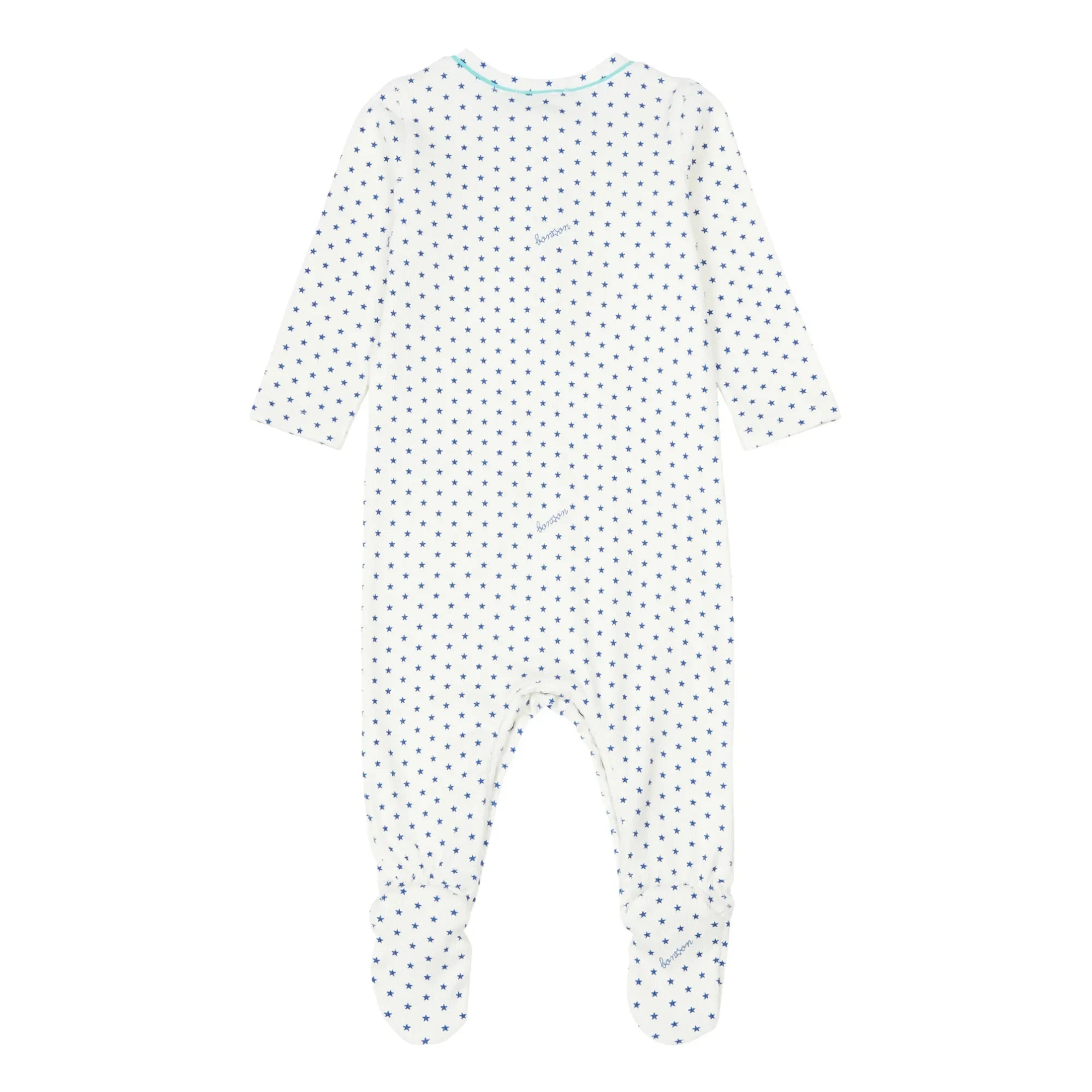 Bonton - Jersey-Schlafanzug mit Stern-Füßen - No Sleep Club Kollektion | Blau