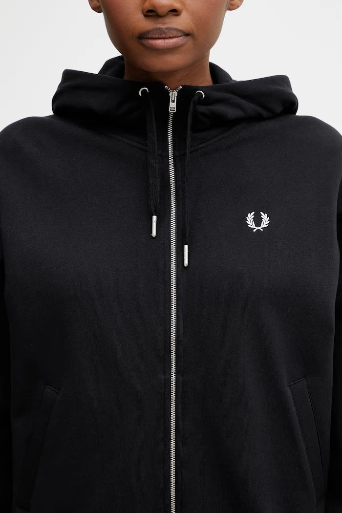 Fred Perry Kadın Pamuklu Fermuarlı Sweatshirt