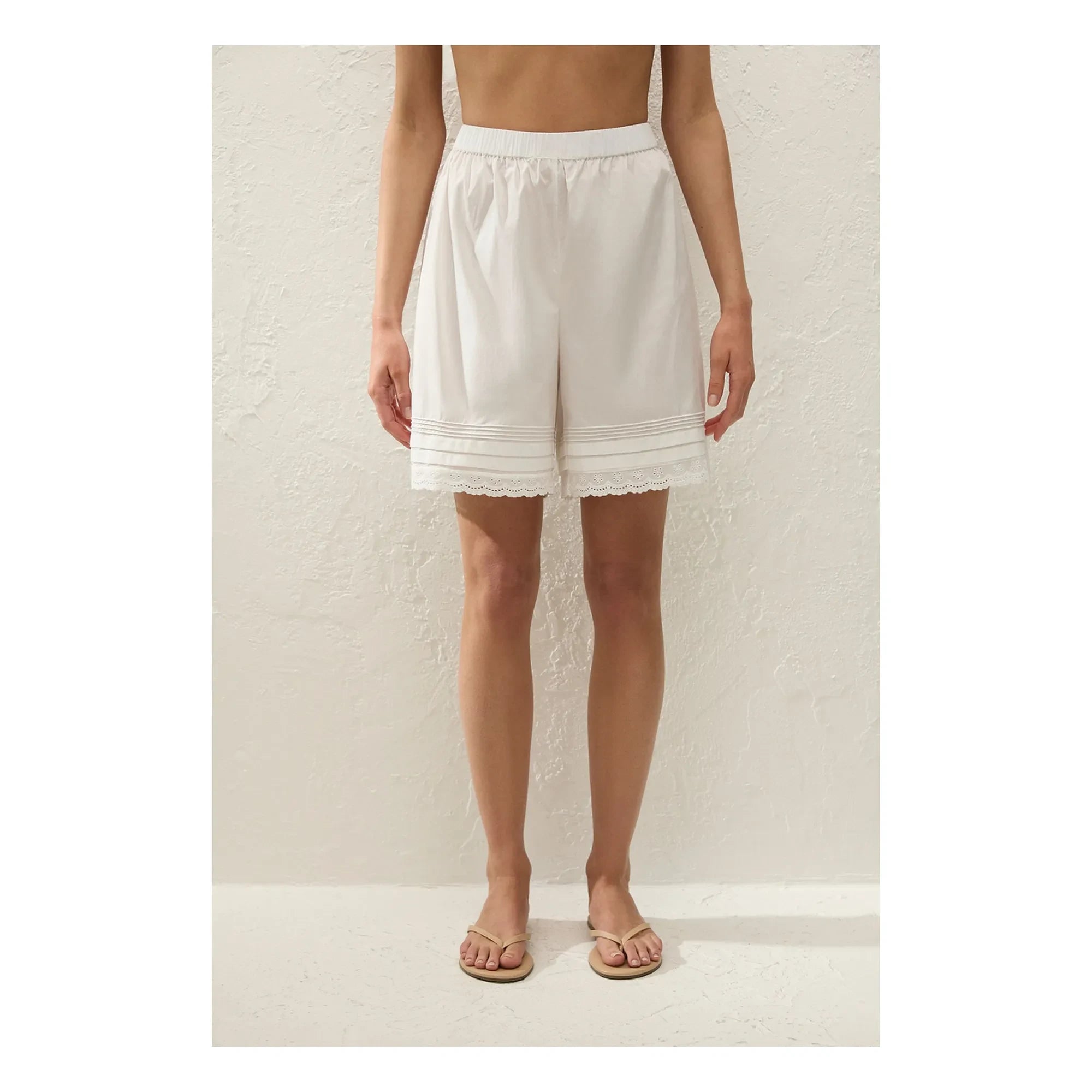 Faithfull the Brand - Filomena Baumwollshorts | Weiß
